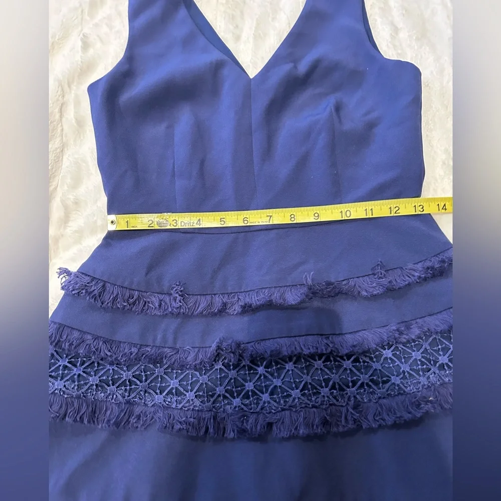 Adelyn Rae Navy Ruffle Dress - Picture 5 of 7